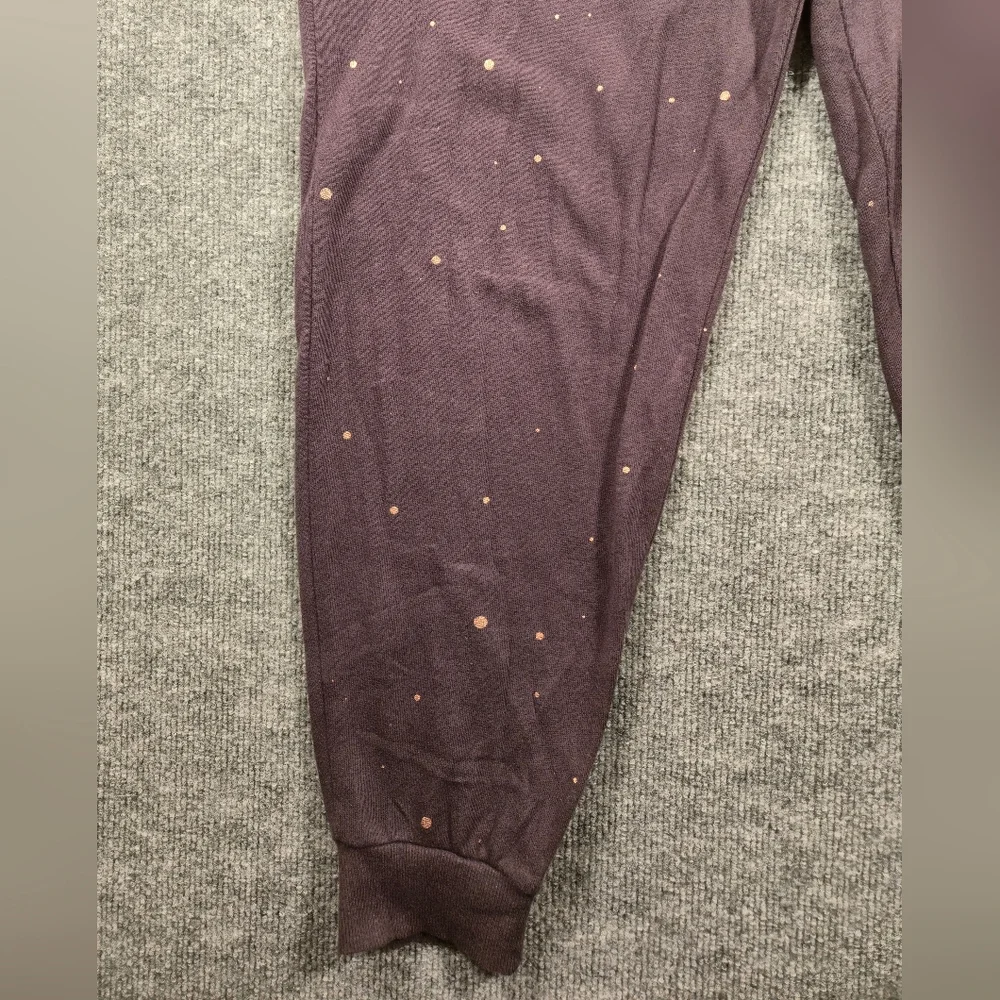 Peloton Rose Gold Speckled Athleisure Jogger Sweatpants L Metallic Paint‎ Drip